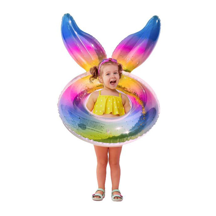 プールサイドで楽しむために花の形の浮き輪を選ぶ理由